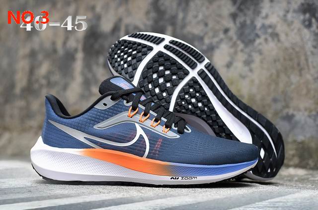 Nike Air Zoom Pegasus 39 Navy Silver Orange;